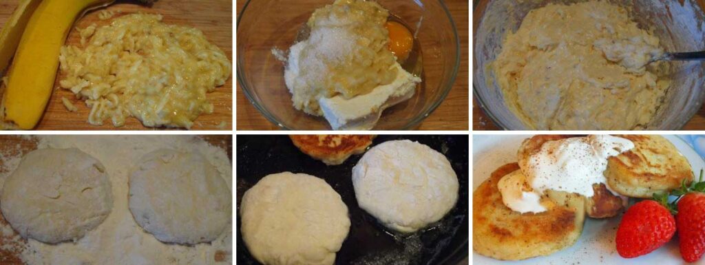 Сырники с бананом